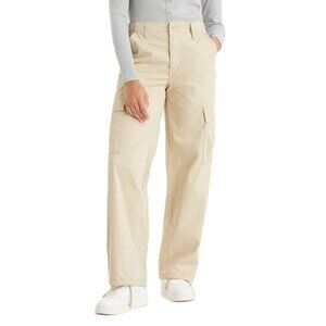 Levi's Wide Leg Cargo Pants in Beige